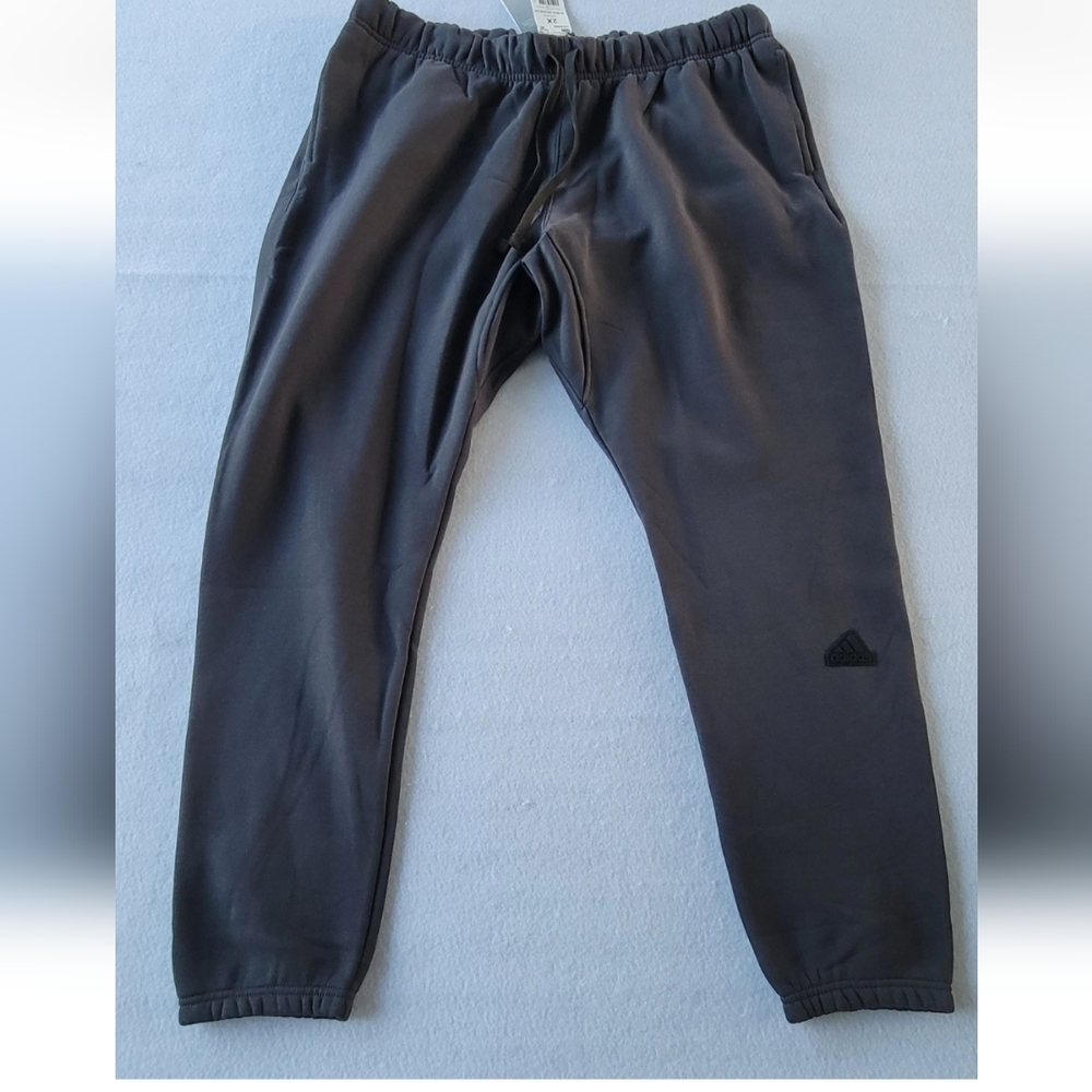Adidas Men's Fleeces Pants Gray Size Plus 2X (2) And 4X Jogger NWT - Picture 4 of 7